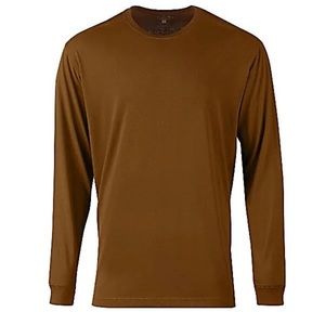 Blue Mountain Long Sleeve Jersey Crew T-Shirt